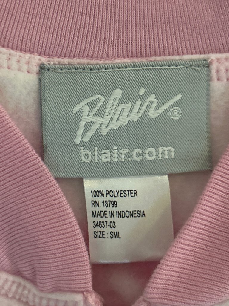 Vintage 90s Blair Womens S Teddy Bear Zip Front Fleece Jumpsuit Pajama Sleeper — image 2 of 6